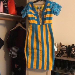 Brand new hand-sewn Kente dress